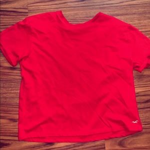 Red Hollister shirt